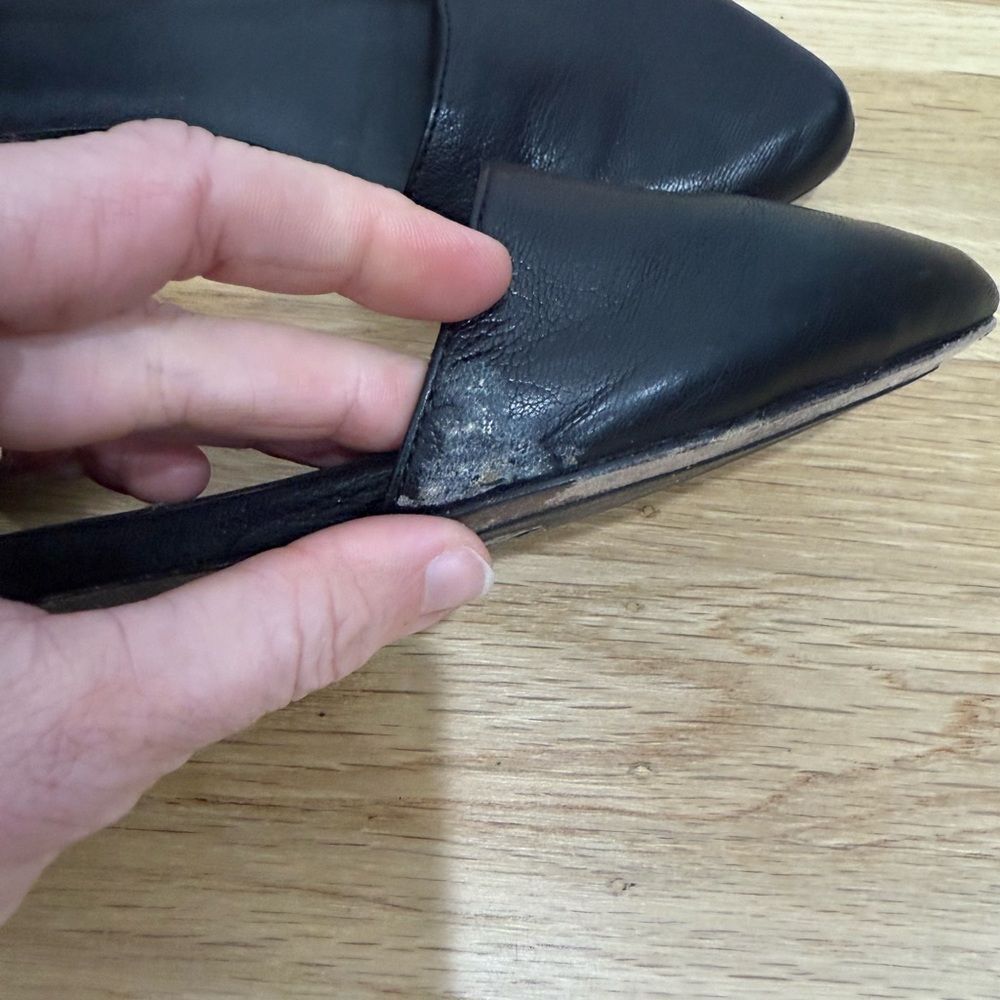 Eileen Fisher Allot Tumbled Leather Flat 7 - Picture 4 of 9